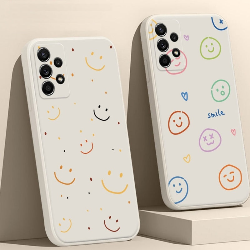 Cute Smile Silicone Samsung Galaxy Case - HoHo Cases