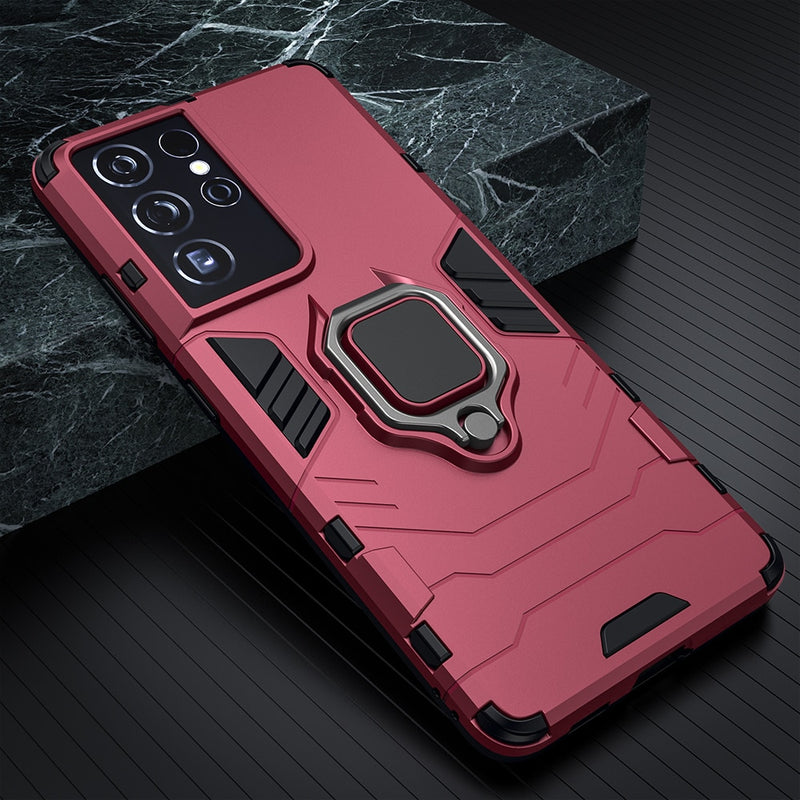 Tough Armor Samsung Galaxy Case - HoHo Cases Samsung Galaxy S21 / Red