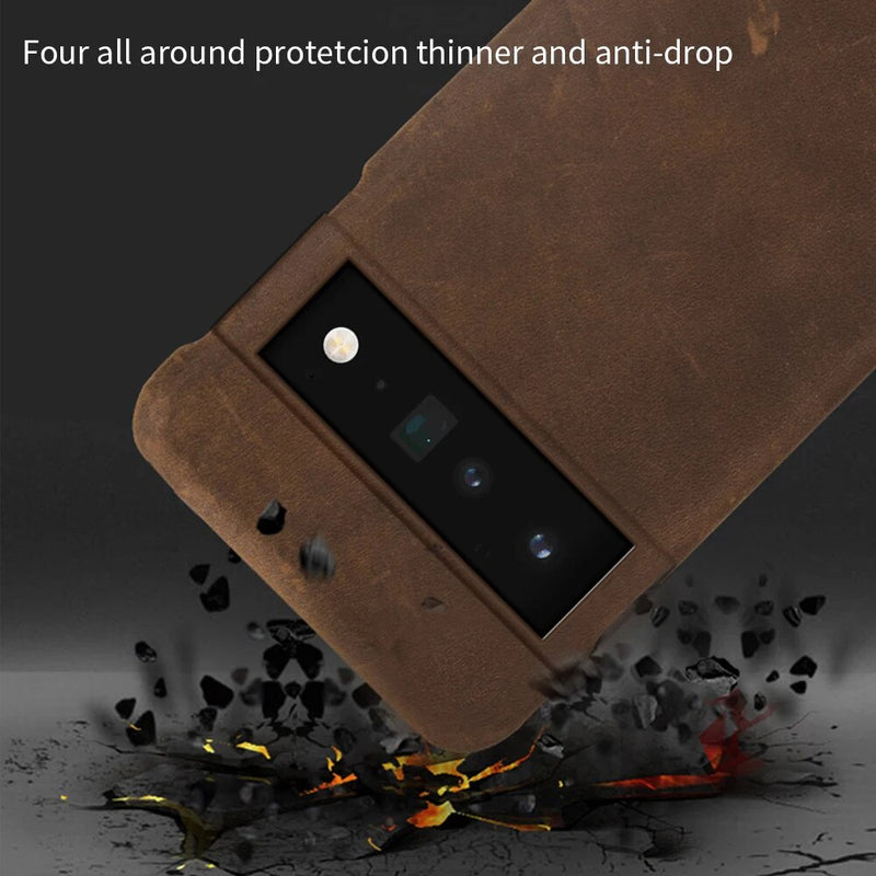 Genuine PULL-UP Leather Google Pixel Case