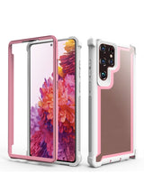 Shockproof Clear Frame Samsung Galaxy Case - HoHo Cases For Samsung Galaxy S20 / Pink
