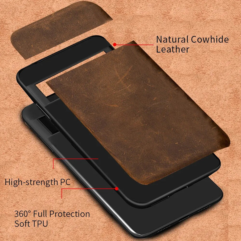 Genuine PULL-UP Leather Google Pixel Case