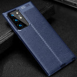 Luxury Leather Samsung Galaxy Case - HoHo Cases Samsung Galaxy Note 20 / Navy Blue