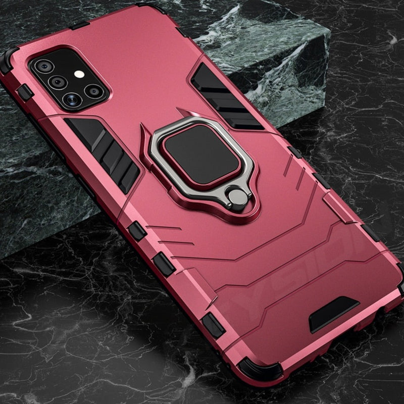 Sturdy Shockproof Samsung Galaxy Case - HoHo Cases Samsung Galaxy A71 / Red