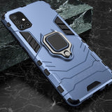 Sturdy Shockproof Samsung Galaxy Case - HoHo Cases Samsung Galaxy A71 / Navy Blue