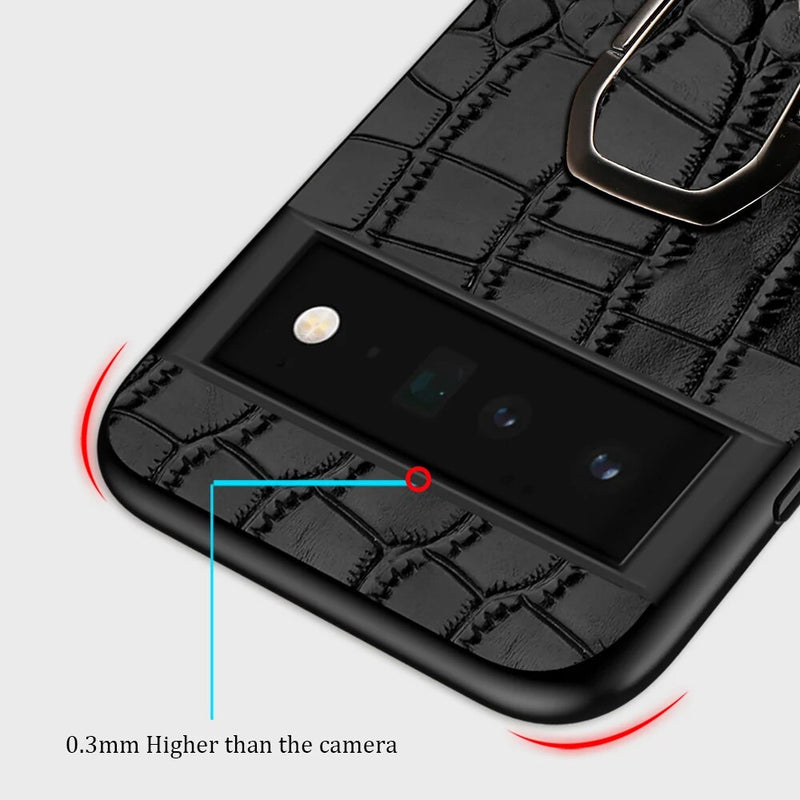 Cowhide Luxury Magnetic Kickstand Google Pixel Case