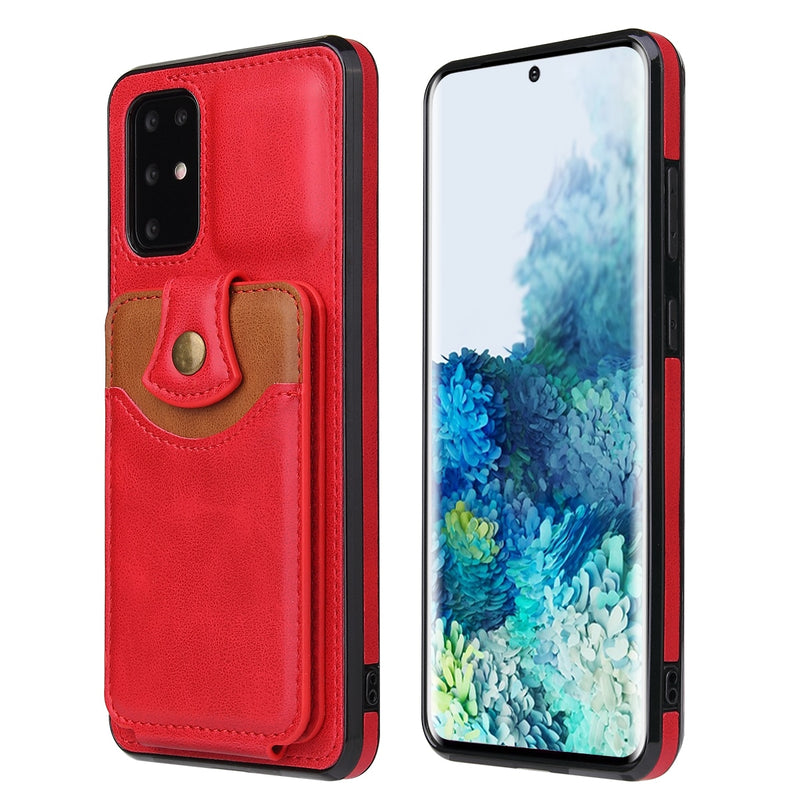 Classic Cards Holder Samsung Galaxy Case - HoHo Cases For Samsung Galaxy S20 FE / Red