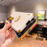 Plated Crocodile Texture Ring Holder Samsung Case - HoHo Cases