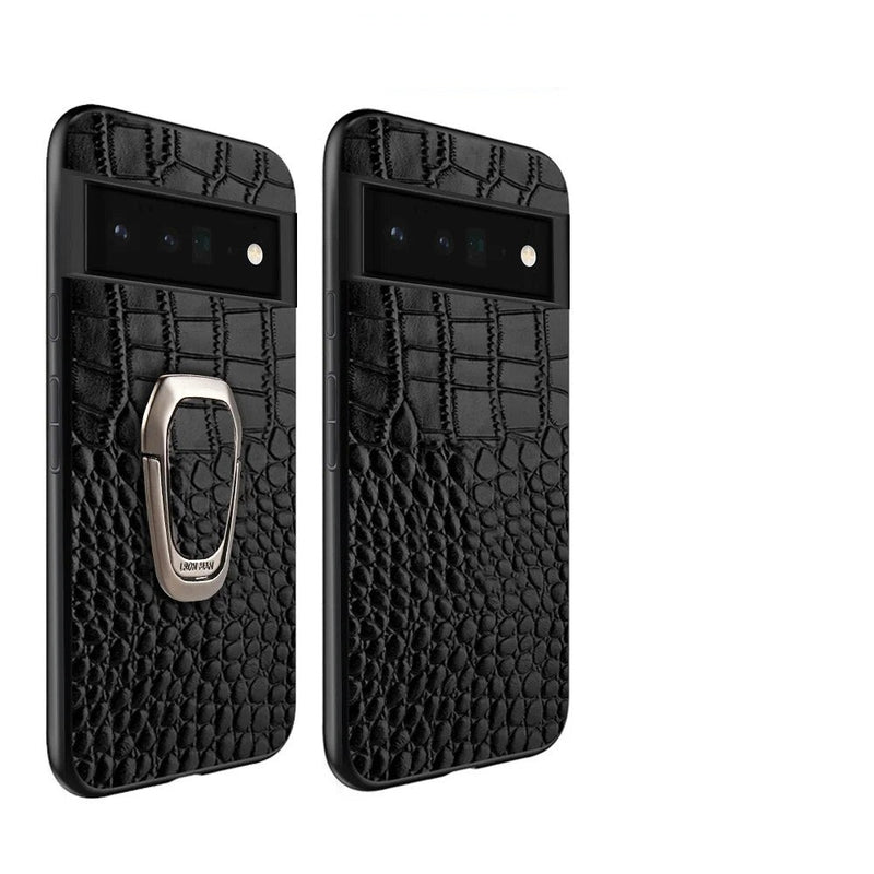 Cowhide Luxury Magnetic Kickstand Google Pixel Case