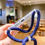 Lanyard Shockproof Acrylic Clear iPhone Case