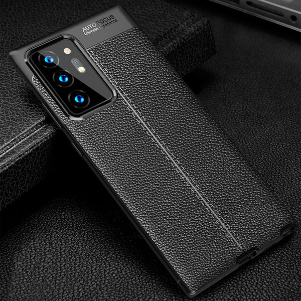 Luxury Leather Samsung Galaxy Case - HoHo Cases Samsung Galaxy S22 Ultra / Black