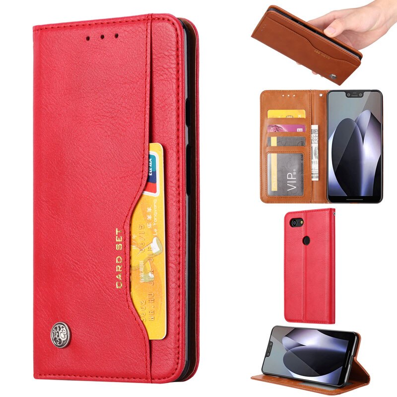 Magnetic Stand Wallet Google Pixel Case - HoHo Cases For Google Pixel3 / color 4