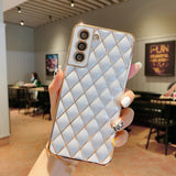 Luxury Soft Geometric Samsung Galaxy Case - HoHo Cases Samsung Galaxy S22 / White