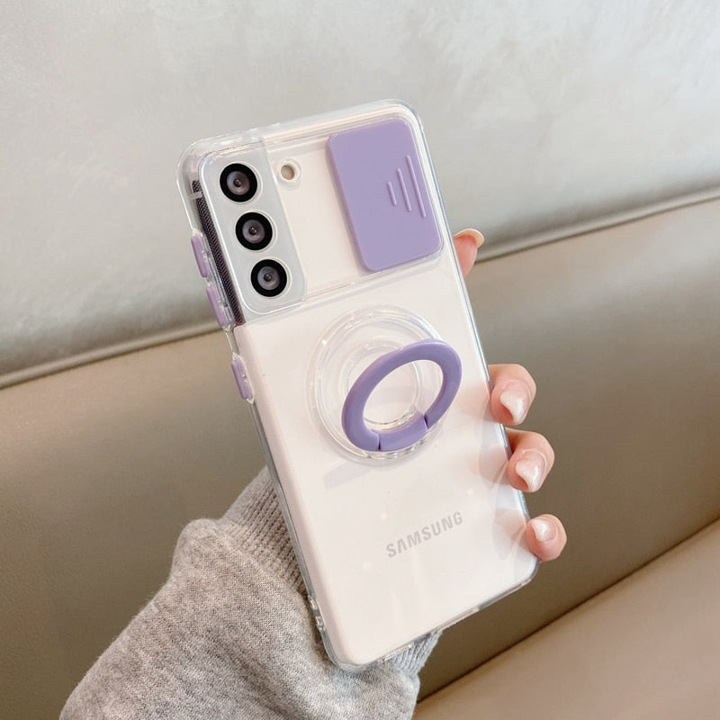 V-Candy Slide Camera Lens Protection Samsung Galaxy Case - HoHo Cases Samsung Galaxy S23 / Purple