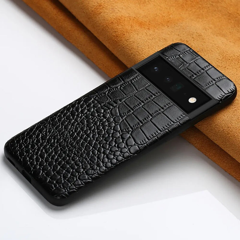 Genuine Cowhide Leather Google Pixel Case