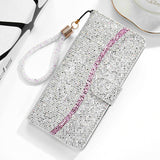 Luxury Bling Flip Leather Samsung Galaxy Case - HoHo Cases For Samsung Galaxy S20 Plus / Silver
