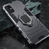 Sturdy Shockproof Samsung Galaxy Case - HoHo Cases Samsung Galaxy A71 / Black