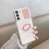 V-Candy Slide Camera Lens Protection Samsung Galaxy Case - HoHo Cases Samsung Galaxy S23 / Pink