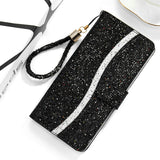 Luxury Bling Flip Leather Samsung Galaxy Case - HoHo Cases For Samsung Galaxy S20 Plus / Black