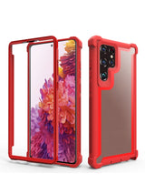 Shockproof Clear Frame Samsung Galaxy Case - HoHo Cases For Samsung Galaxy S20 / Red