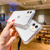Lanyard Shockproof Acrylic Clear iPhone Case