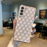 Luxury Soft Geometric Samsung Galaxy Case - HoHo Cases Samsung Galaxy S22 / Pink