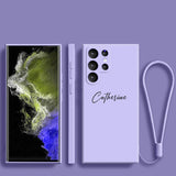 Classic Shockproof Personalized Custom Samsung Galaxy Cases - HoHo Cases Samsung Galaxy S24 Ultra / Light purple
