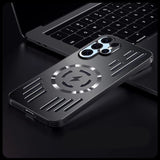 Metal heat dissipation magnetic Samsung Cases
