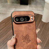 Fashion Maple Leaves Leather PU Google Pixel Case