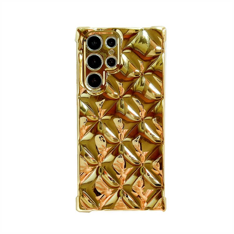 Luxury Plating Diamond Samsung Case - HoHo Cases Samsung Galaxy S22 / Gold