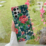 Retro Leaves Flowers Samsung Galaxy Case - HoHo Cases Samsung Galaxy S22 / d