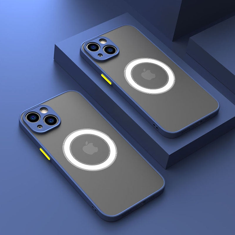 Luxury Magnetic Shockproof Matte iPhone Case
