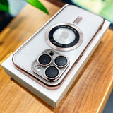 Modern Plating Clear Magsafe iPhone 15 Cases