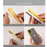 Candy Color Border Transparent iPhone 15 Cases