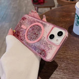 Glitter Liquid Quicksand Magsafe iPhone Case