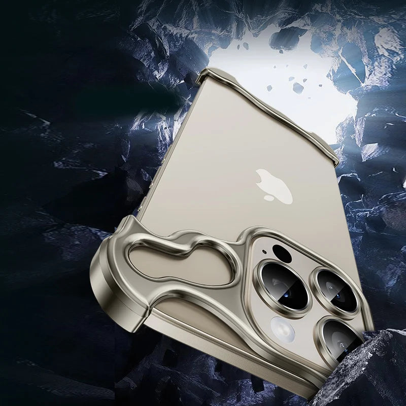 Metal Rimless Titanium Alloy iPhone Case – HoHo Cases Metal Rimless Titanium Alloy iPhone Case – HoHo Cases