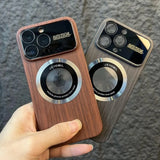 Wood Grain Magsafe iPhone 15 Cases