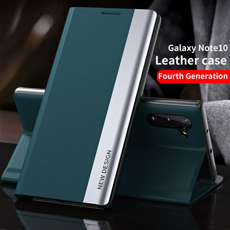 Plating Leather Magnetic Flip Samsung Galaxy Case - HoHo Cases