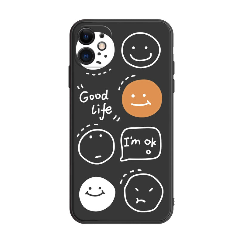 Cute Smile Silicone Samsung Galaxy Case - HoHo Cases Samsung Galaxy S22 Ultra / G