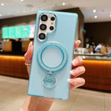 Rotatable Magnetic Charging Holder Samsung Case - HoHo Cases Samsung Galaxy S23 / Sierra Blue