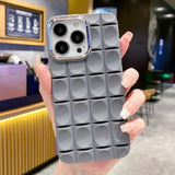 Electroplated Concave Grid iPhone Case - HoHo Cases