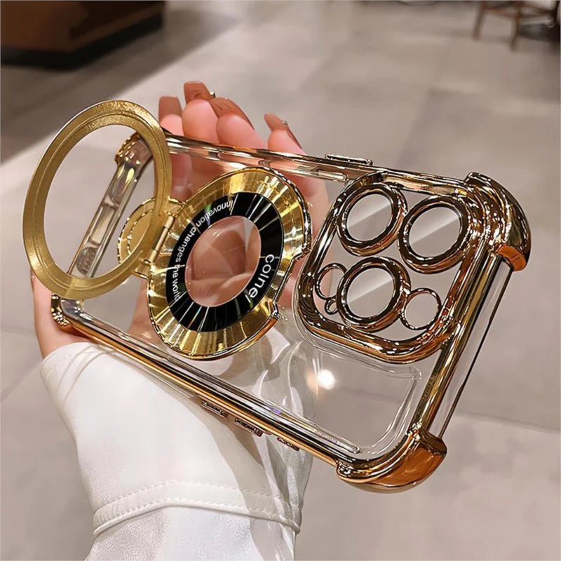 Luxury Plating Acrylic MagSafe iPhone Case