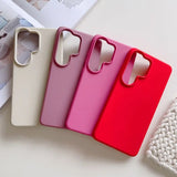 Liquid Silicone Flocking Protective Samsung Case