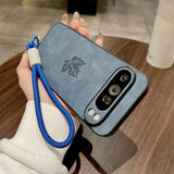 Fashion Maple Leaves Leather PU Google Pixel Case