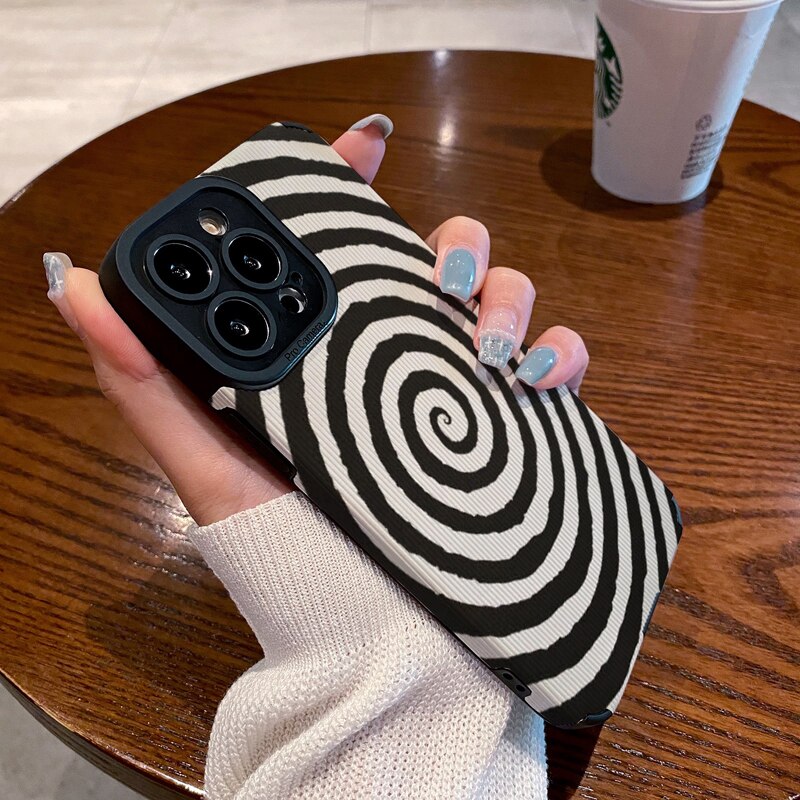 Fashion Spiral-Pattern iPhone Case - HoHo Cases