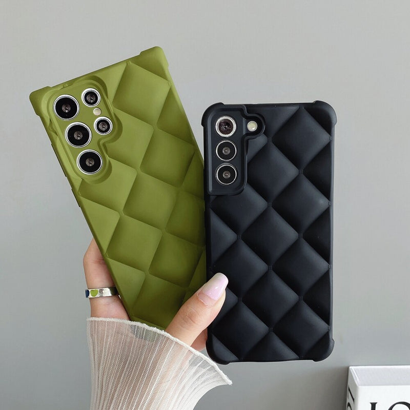 Silicone Soft Square Shockproof Samsung Case