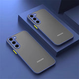 Modern Luxury Clear Matte Samsung Galaxy Case - HoHo Cases Samsung Galaxy S24 Ultra / Dark Blue