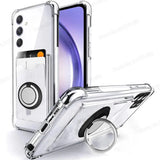 Ring Stand Holder Wallet Clear Samsung Cases