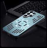 Metal heat dissipation magnetic Samsung Cases