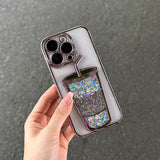 Plating Bubble Tea Glitter iPhone Case - HoHo Cases