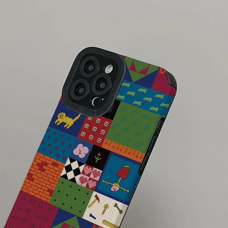 Fashion Animal Plaid iPhone Case - HoHo Cases